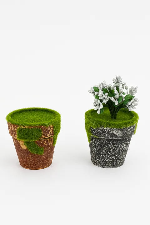 Maceta con musgo (8 cm)