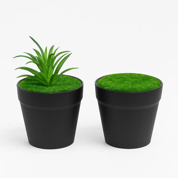 Maceta con pasto (9 cm)