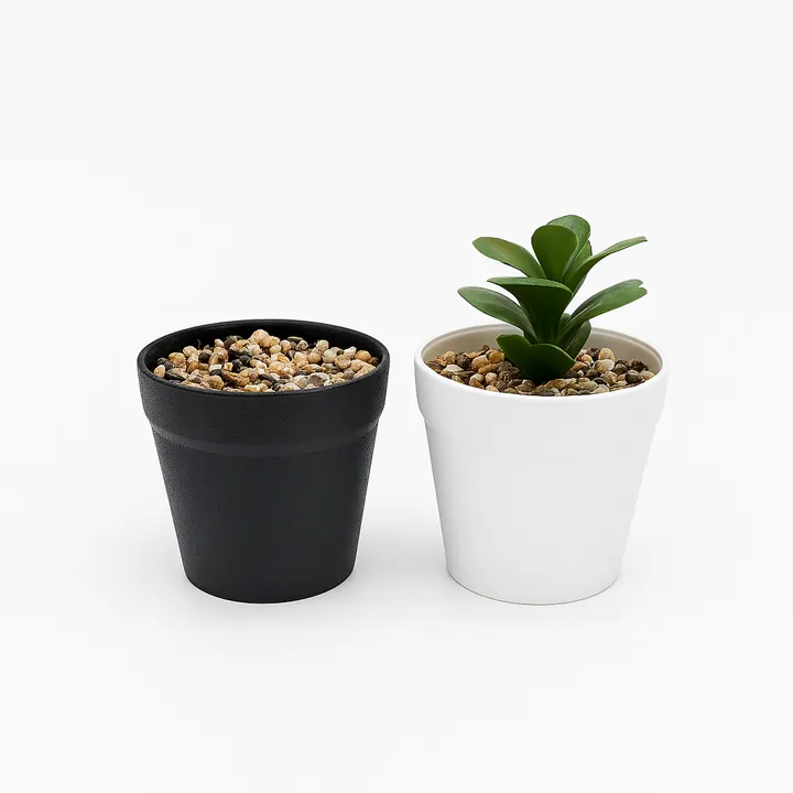 Maceta con piedras (9 cm)