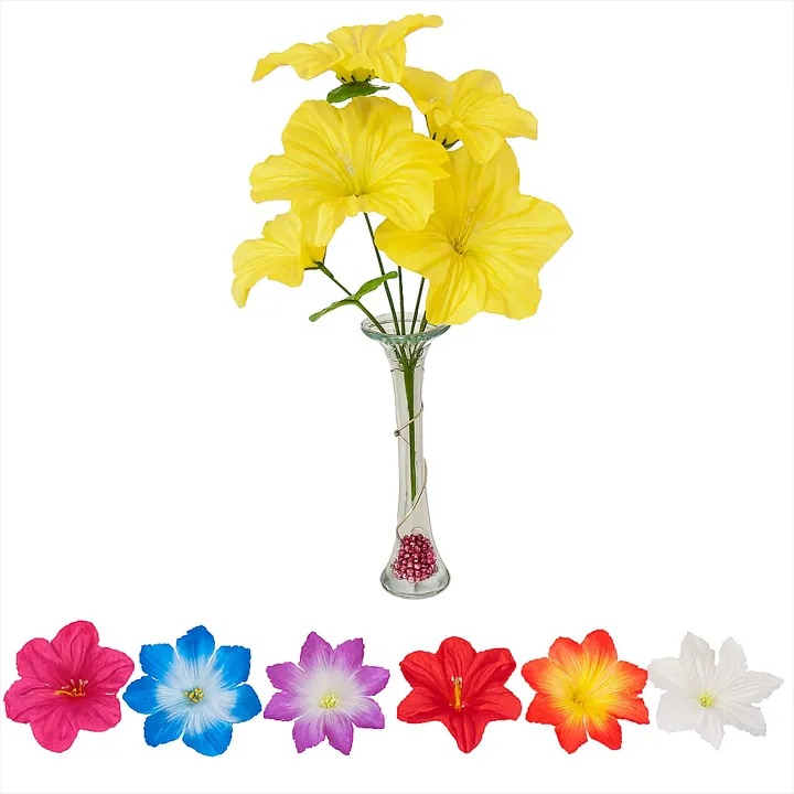 Ramo Hibisco (Flor Tropical) x5 – 28cm