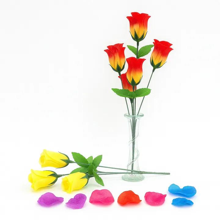 Ramo Tulipán (Capullo bicolor) x5 – 28cm
