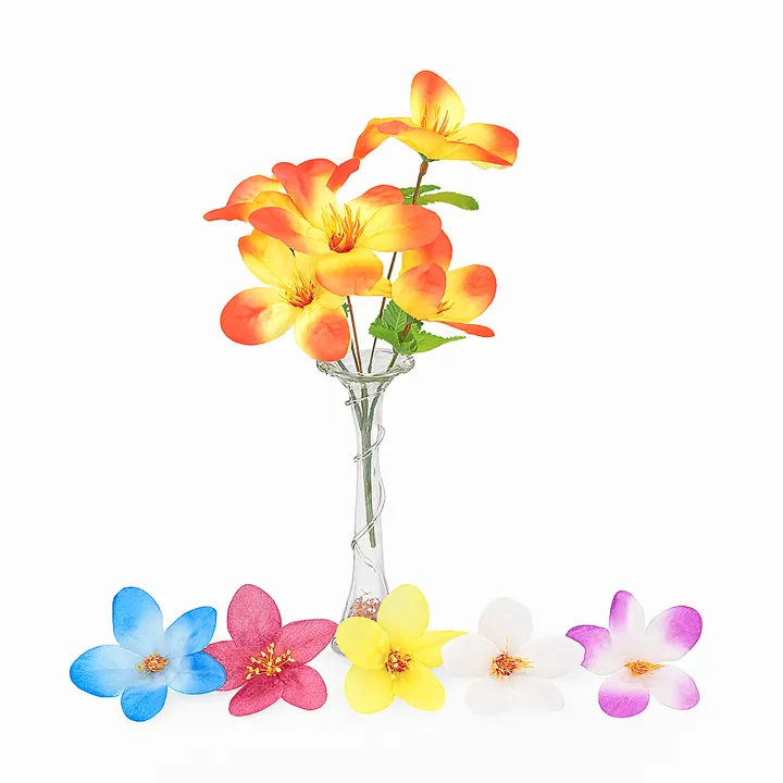 Ramo Hibisco bicolor (Flor Tropical) x5 – 28cm