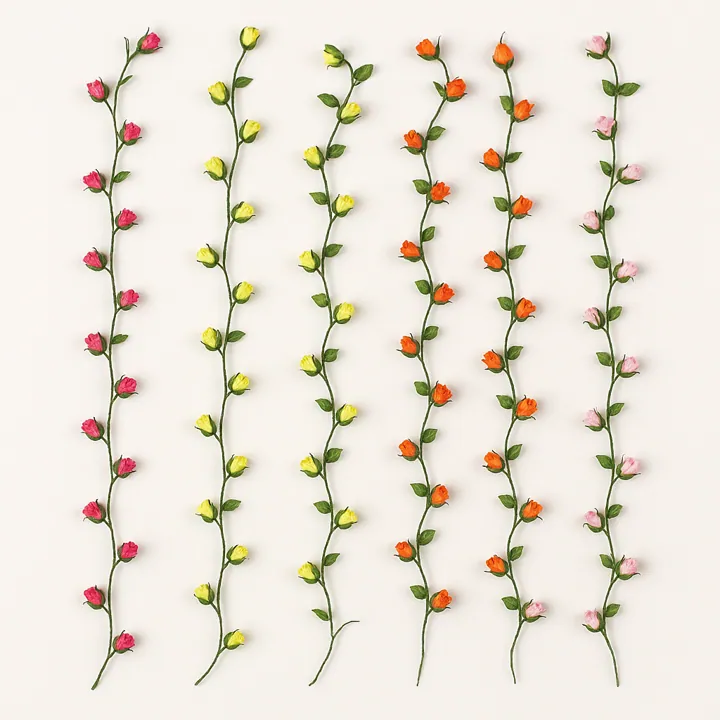 Guía con flores de rosas (2,5 m)